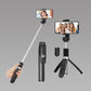 3-in-1 Selfie Stick Tripod with Bluetooth Remote