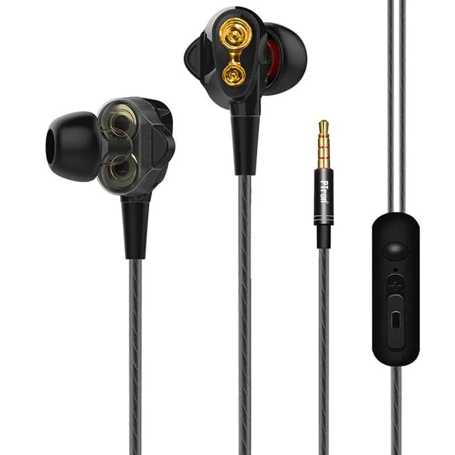 4D Bass Wired Earphones – High-Quality Sound & Deep Bass