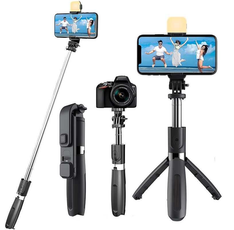 3-in-1 Selfie Stick Tripod with Bluetooth Remote