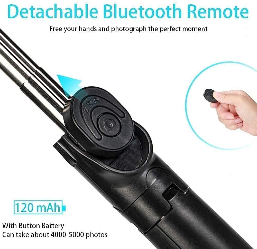 3-in-1 Selfie Stick Tripod with Bluetooth Remote