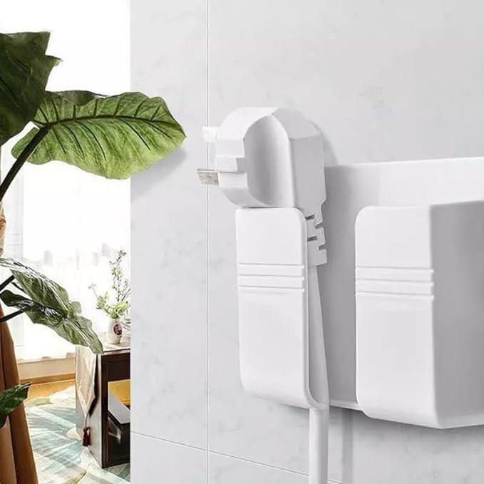 Wall Mounted Mobile Holder with Adhesive Strips & Charging Dock